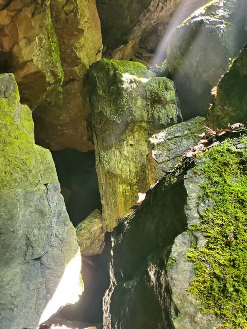 Cave, Wallkill Valley Rail Trail Near Rosendale Trestle, Rosendale, New York, July 19, 2024