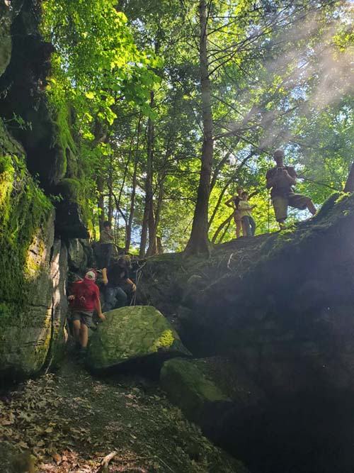 Cave, Wallkill Valley Rail Trail Near Rosendale Trestle, Rosendale, New York, July 19, 2024