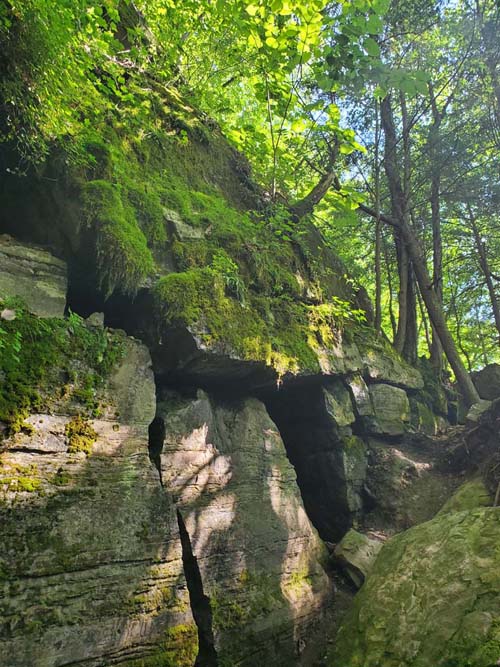 Cave, Wallkill Valley Rail Trail Near Rosendale Trestle, Rosendale, New York, July 19, 2024