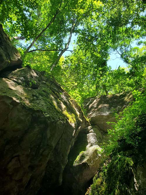 Cave, Wallkill Valley Rail Trail Near Rosendale Trestle, Rosendale, New York, July 19, 2024