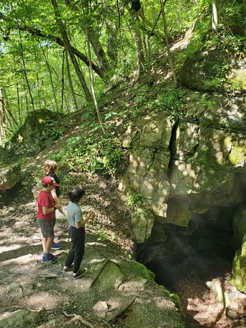 Cave, Wallkill Valley Rail Trail Near Rosendale Trestle, Rosendale, New York, July 19, 2024