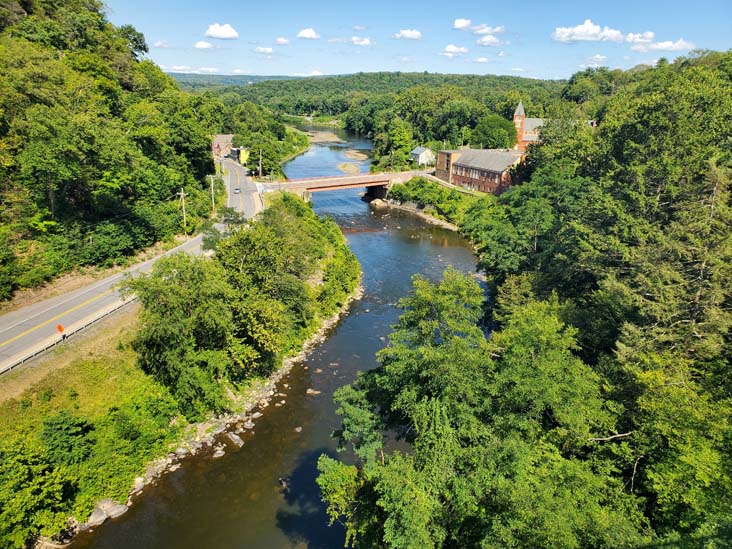 View From Rosendale Trestle, Rosendale, New York, July 19, 2024