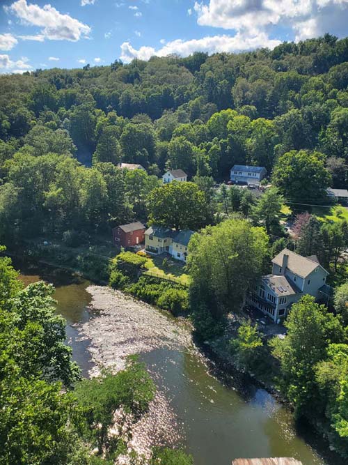Rondout Creek From Rosendale Trestle, Rosendale, New York, July 19, 2024
