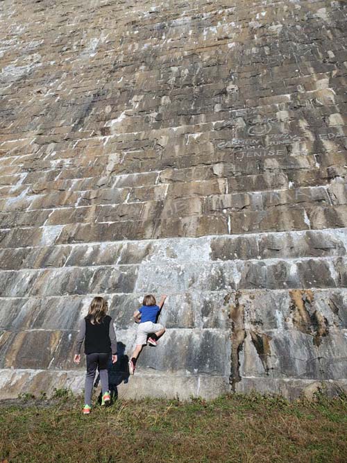 New Croton Dam, Croton Gorge Park, Croton-on-Hudson, New York, October 17, 2020
