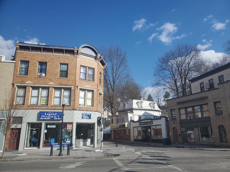 North Side of Main Street at Moger Avenue, Mount Kisco, New York, January 29, 2025