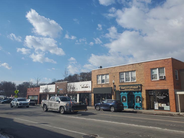 West Side of Moger Avenue Between Main Street and Kirby Plaza, Mount Kisco, New York, January 29, 2025