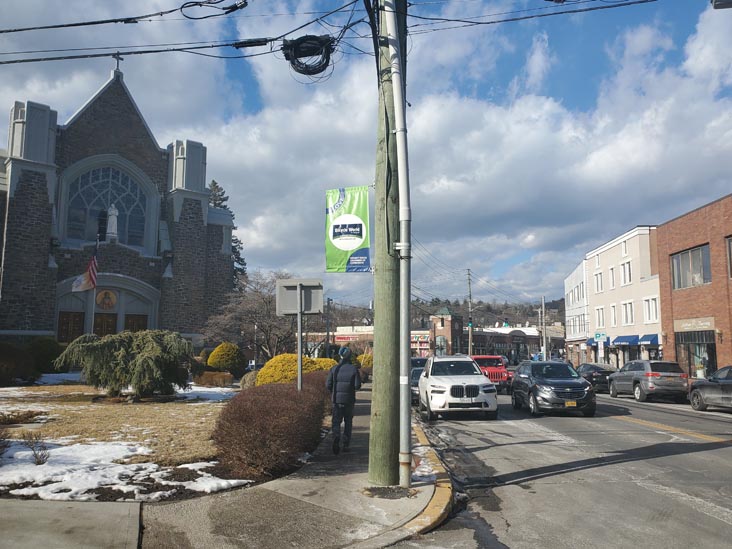Main Street at Dakin Avenue, Mount Kisco, New York, January 29, 2025