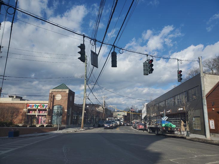 Looking North Up Main Street From Green Street, Mount Kisco, New York, January 29, 2025