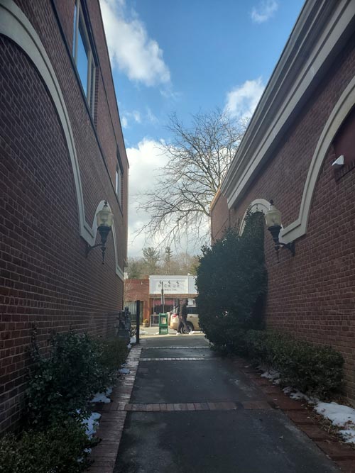 Alley Near South Moger Avenue, Mount Kisco, New York, January 29, 2025