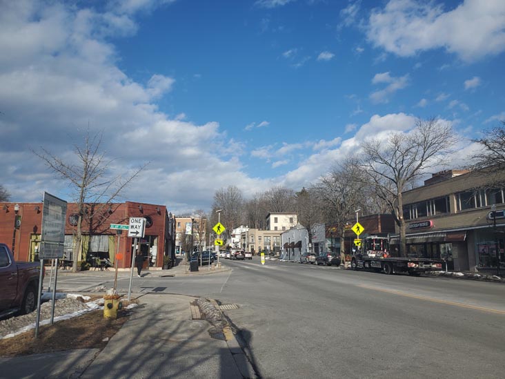 Moger Avenue at Kirby Plaza, Mount Kisco, New York, January 29, 2025