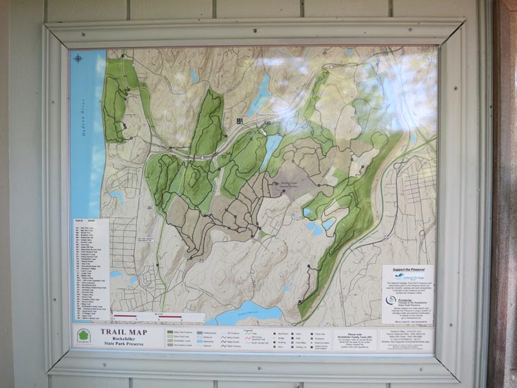 Trail Map, Rockefeller State Park Preserve, Westchester County, New York, May 23, 2015