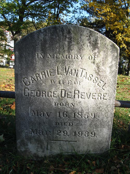 Carrie L. Van Tassel Grave, Sleepy Hollow Cemetery, Sleepy Hollow, New York