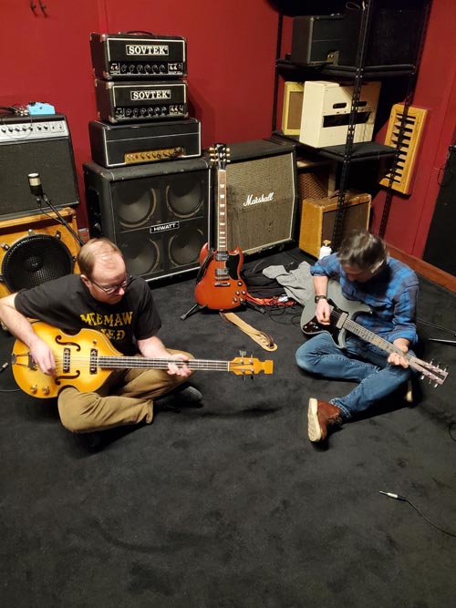 Eko Viola Bass and Electrical Guitar Company Model 500 Aluminum-Neck Guitar, Studio B Dead Room, Electrical Audio, Chicago, Illinois, December 31, 2023