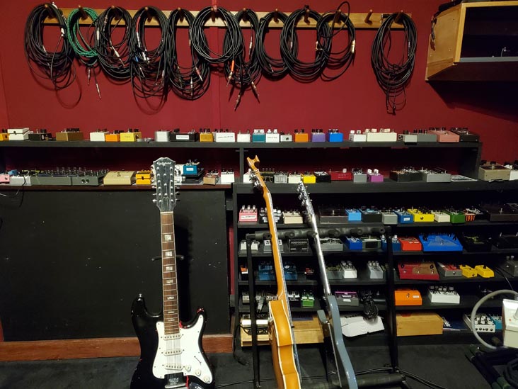 Custom 16-String Guitar, Wall of Pedals, Studio B Dead Room, Electrical Audio, Chicago, Illinois, December 31, 2023