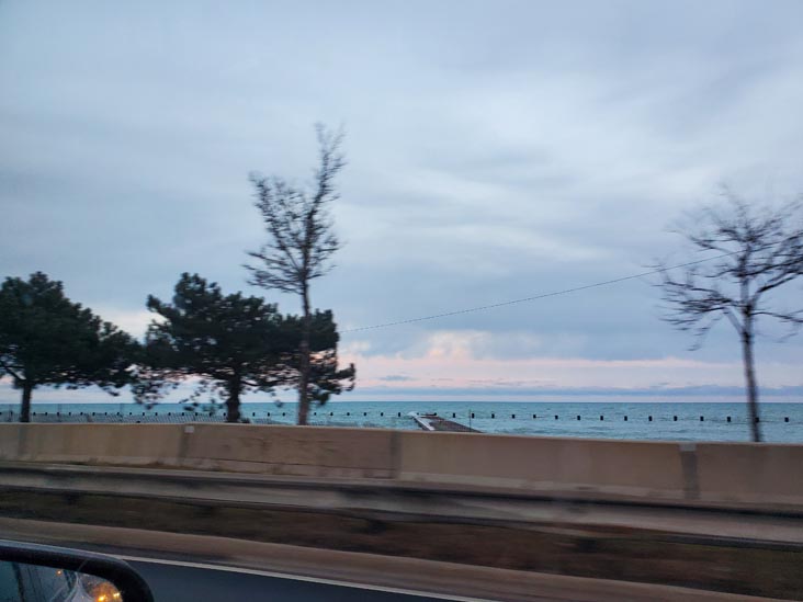 Lake Michigan, Lake Shore Drive, Chicago, Illinois, December 27, 2023