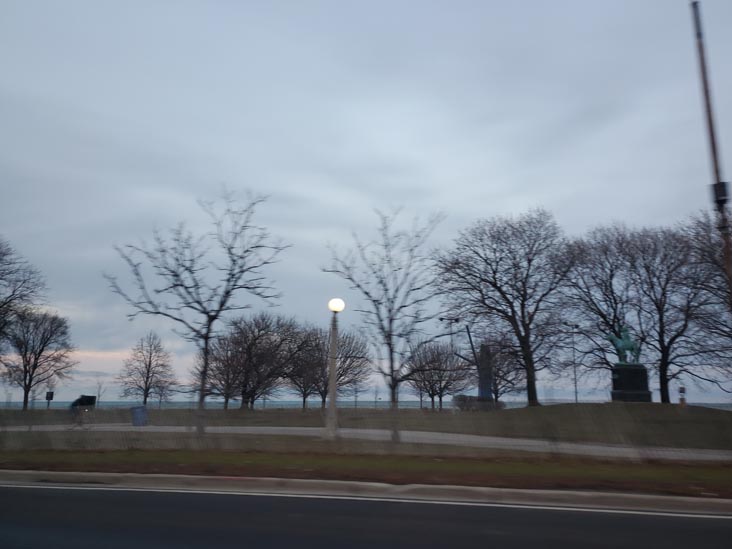 Lake Michigan, Lake Shore Drive, Chicago, Illinois, December 27, 2023