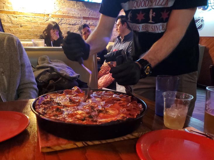 Pequod's Pizza, 2207 North Clybourn Avenue, Chicago, Illinois, December 30, 2023