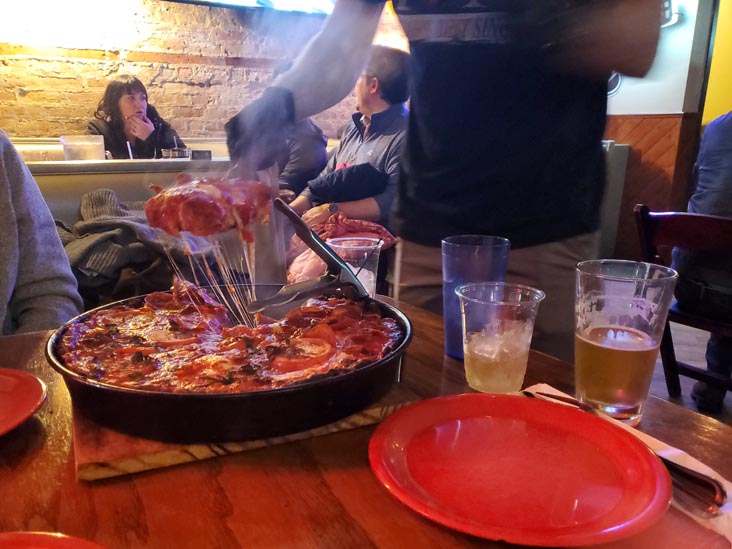 Pequod's Pizza, 2207 North Clybourn Avenue, Chicago, Illinois, December 30, 2023
