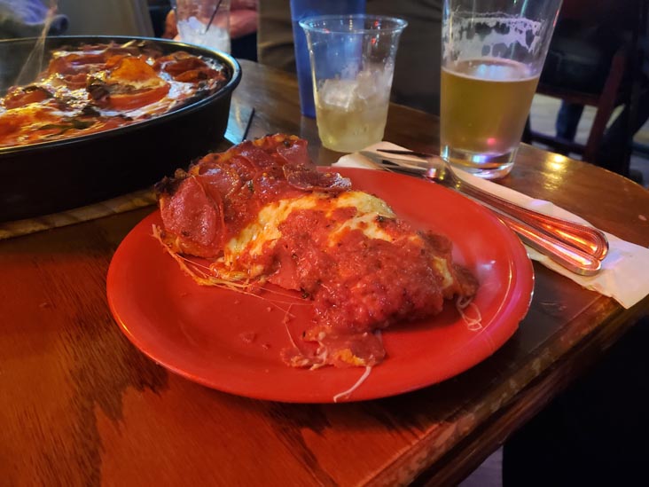 Pequod's Pizza, 2207 North Clybourn Avenue, Chicago, Illinois, December 30, 2023