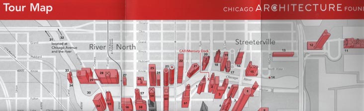 Chicago Architecture Foundation River Tour Map