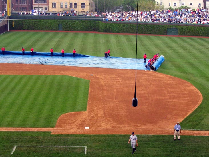 Rain Delay, Chicago Cubs vs. Colorado Rockies, Wrigley Field, Chicago, Illinois, May 9, 2004