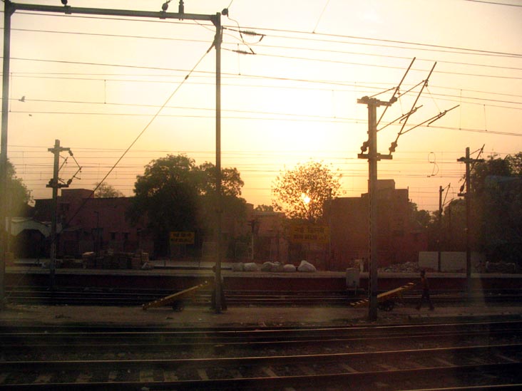 Train Station, Delhi-Agra Shatabdi Express, India