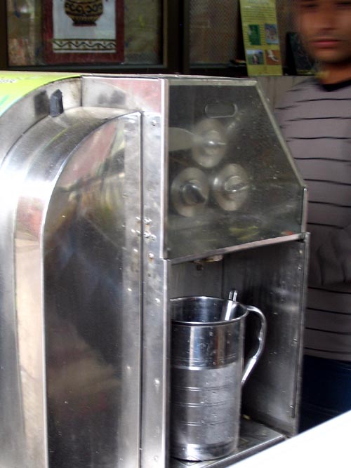 Sugar Cane Juice Machine, Navdanya Organic Food, Stall No. 18, Dilli Haat, Sri Aurobindo Marg, South Delhi, India