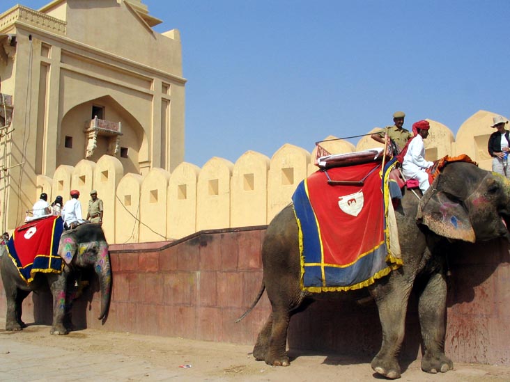 Elephant Platform, Amber Palace, Amber, Rajasthan, India