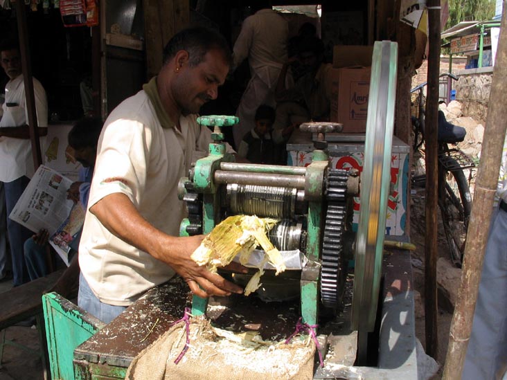 Sugar Cane Juice, Khinwsar, Rajasthan, India