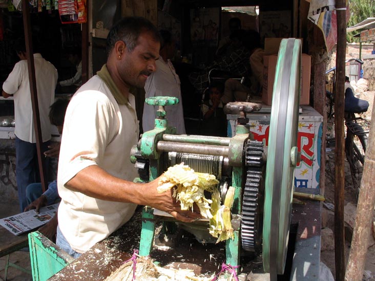 Sugar Cane Juice, Khinwsar, Rajasthan, India