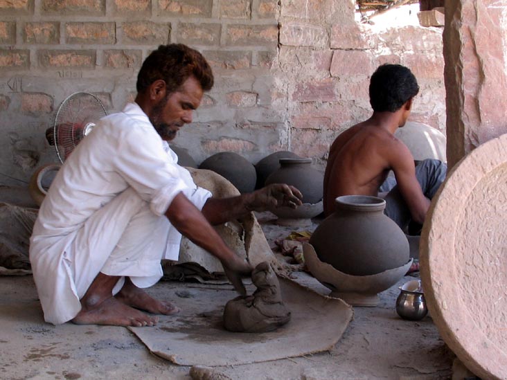 Clay, Pottery Workshop, Salawas, Rajasthan, India