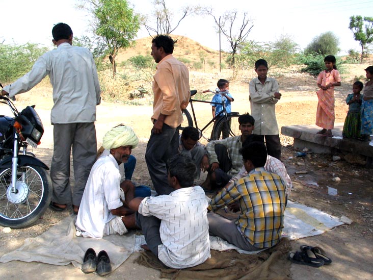 Card Game, Roadside Tea Stand Between Nasirabad And Mangliawas, Rajasthan, India