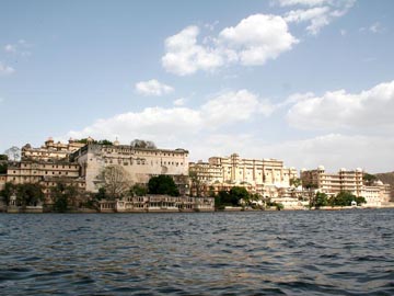 City Palace Complex From Lake Pichola, Udaipur, Rajasthan, India