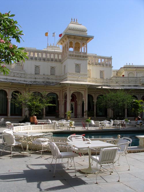 Pool Area, Shiv Niwas Palace Hotel, Udaipur, Rajasthan, India