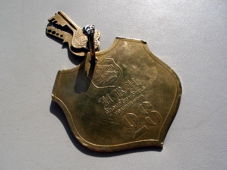 Room Key, Shiv Niwas Palace Hotel, Udaipur, Rajasthan, India