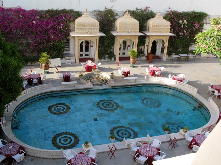Pool, Shiv Niwas Palace Hotel, Udaipur, Rajasthan, India
