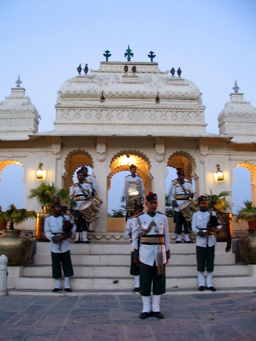 Scottish Band, Shiv Niwas Palace Hotel, Udaipur, Rajasthan, India