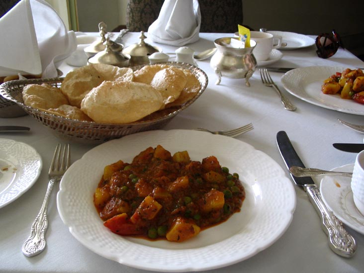 Breakfast, Shiv Niwas Palace Hotel, Udaipur, Rajasthan, India