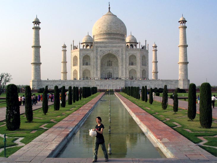 Viewing Platform, Garden, Taj Mahal, Agra, Uttar Pradesh, India