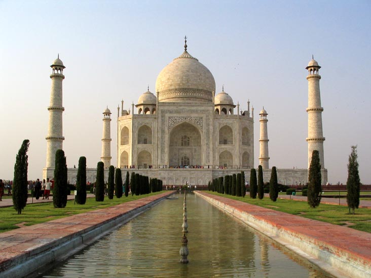 Viewing Platform, Garden, Taj Mahal, Agra, Uttar Pradesh, India