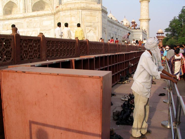 Shoe Check, Taj Mahal, Agra, Uttar Pradesh, India