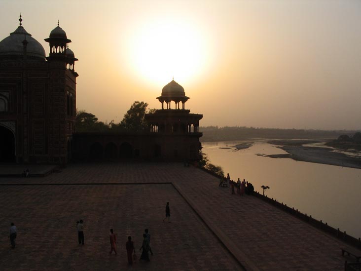 Yamuna River At Sunset From Taj Mahal, Agra, Uttar Pradesh, India