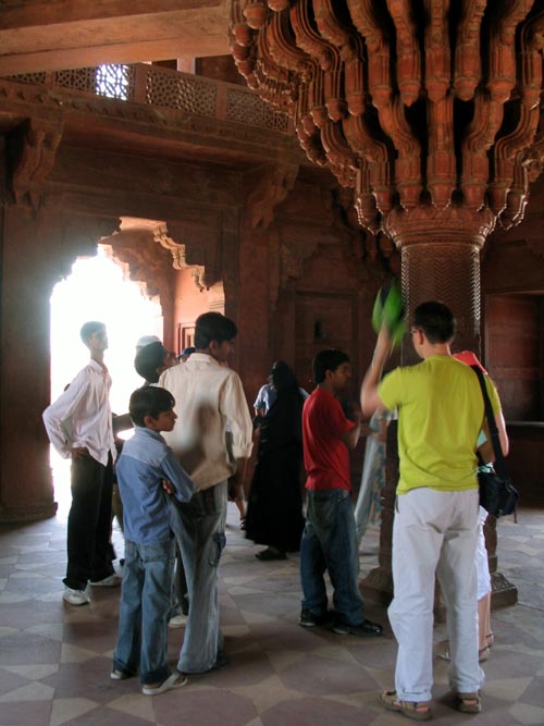 Throne Pillar, Diwan-I-Khas, Fatehpur Sikri, Uttar Pradesh, India