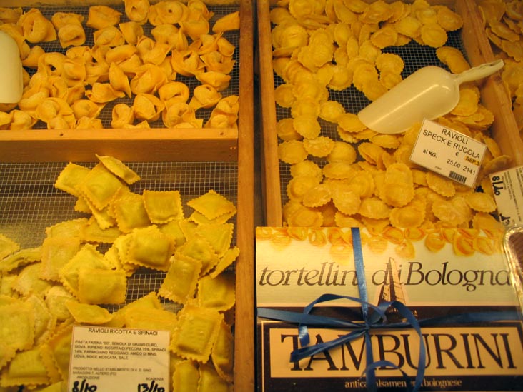 Ravioli, Tamburini, Via Caprarie, 1, Bologna, Emilia-Romagna, Italy