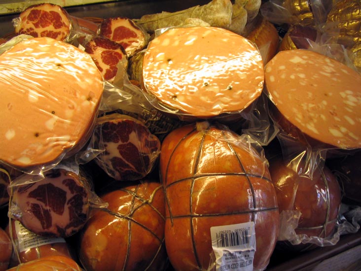 Mortadella, Tamburini, Via Caprarie, 1, Bologna, Emilia-Romagna, Italy