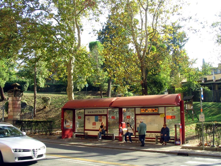 Bus Stop, Via Saragozza, Bologna, Emilia-Romagna, Italy