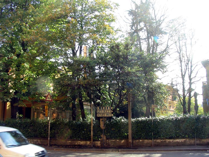 Via Saragozza at Via di Casaglia, Bologna, Emilia-Romagna, Italy