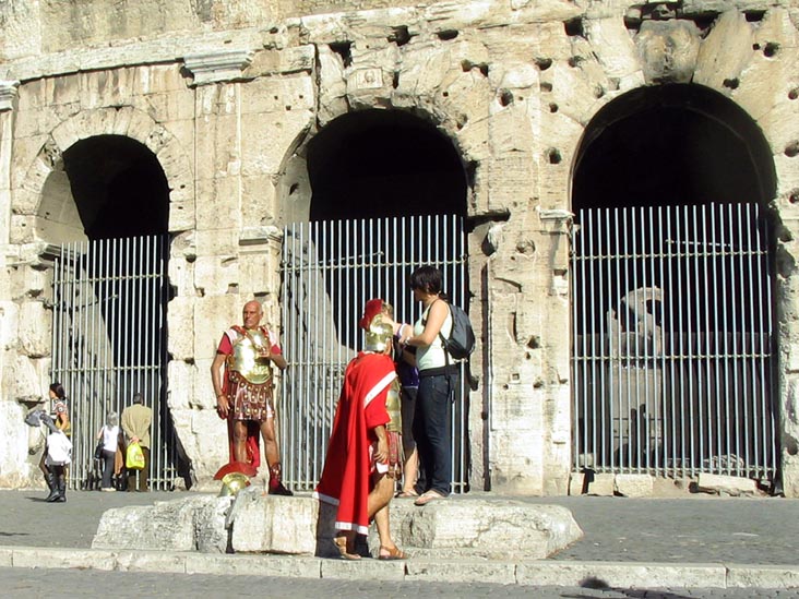 Gladiators, Colosseum (Colosseo), Rome, Lazio, Italy