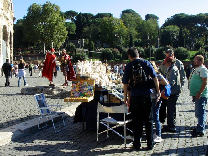 Souvenirs, Colosseum (Colosseo), Rome, Lazio, Italy