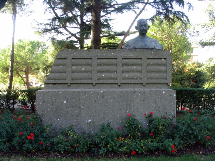 Gandhi Monument, Viale Umberto Tupini, EUR (Esposizione Universale Roma), Rome, Lazio, Italy